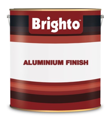 Brighto Aluminium Finish Metal Paint – Heat Reflective Aluminum Coating for Pipes, Tanks, Metal Roofs & Structures